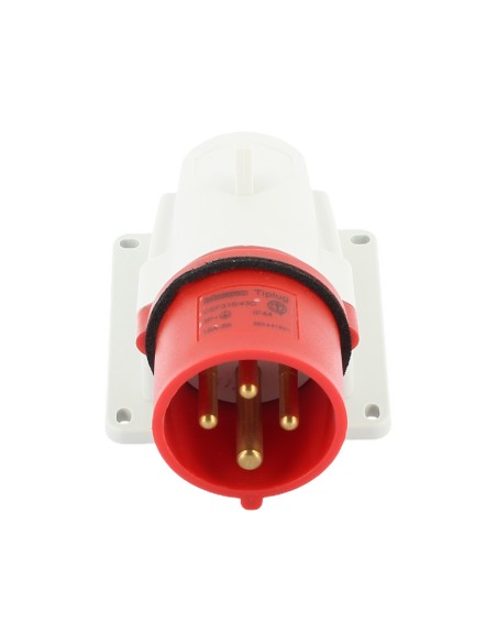 Bticino fixed plug 90° ip44 16a 3p+t 380v csf316/43c
